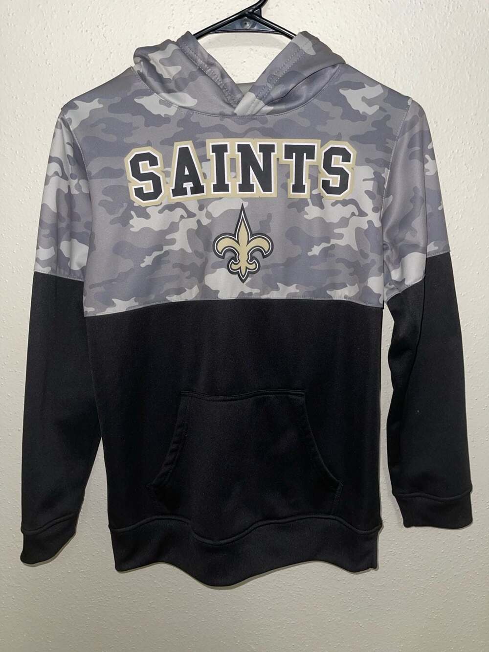 New Orleans Saints Youth Camo Pullover Hoodie